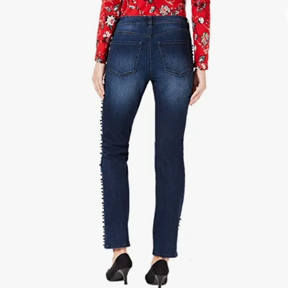 CHARTER CLUB Blue Pearl Embellished Jeans - Picture 12 of 12